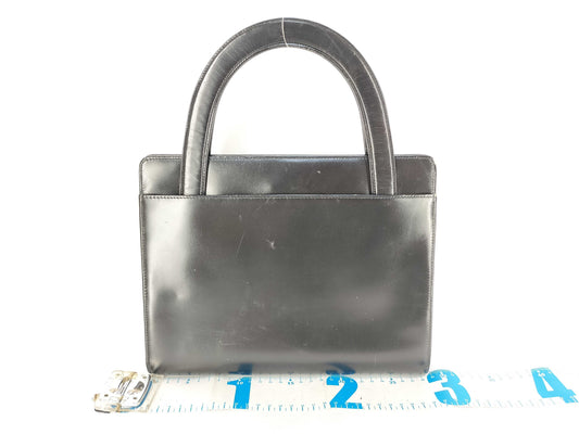 Dior Leather Handbag with Locking Hardware