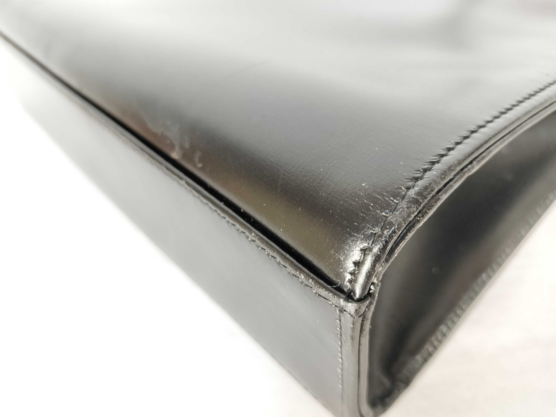 Dior Leather Handbag with Locking Hardware