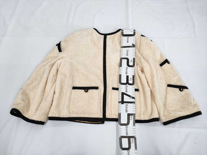 CHANEL 1992 CHANEL RUNWAY PILE JACKET 40 Jacket