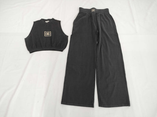 CHANEL Chanel Sport Cropped Jacket & Pants Size 42 Other Apparel
