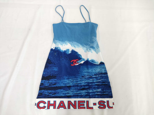 CHANEL Surfline Dress, Size 38, Dress