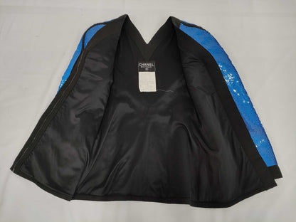 CHANEL CHANEL 1991 Runway Model Scuba Jacket Size 38
