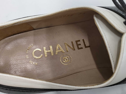 CHANEL Chanel Logo Shoes Two-tone Size 36 Loafers