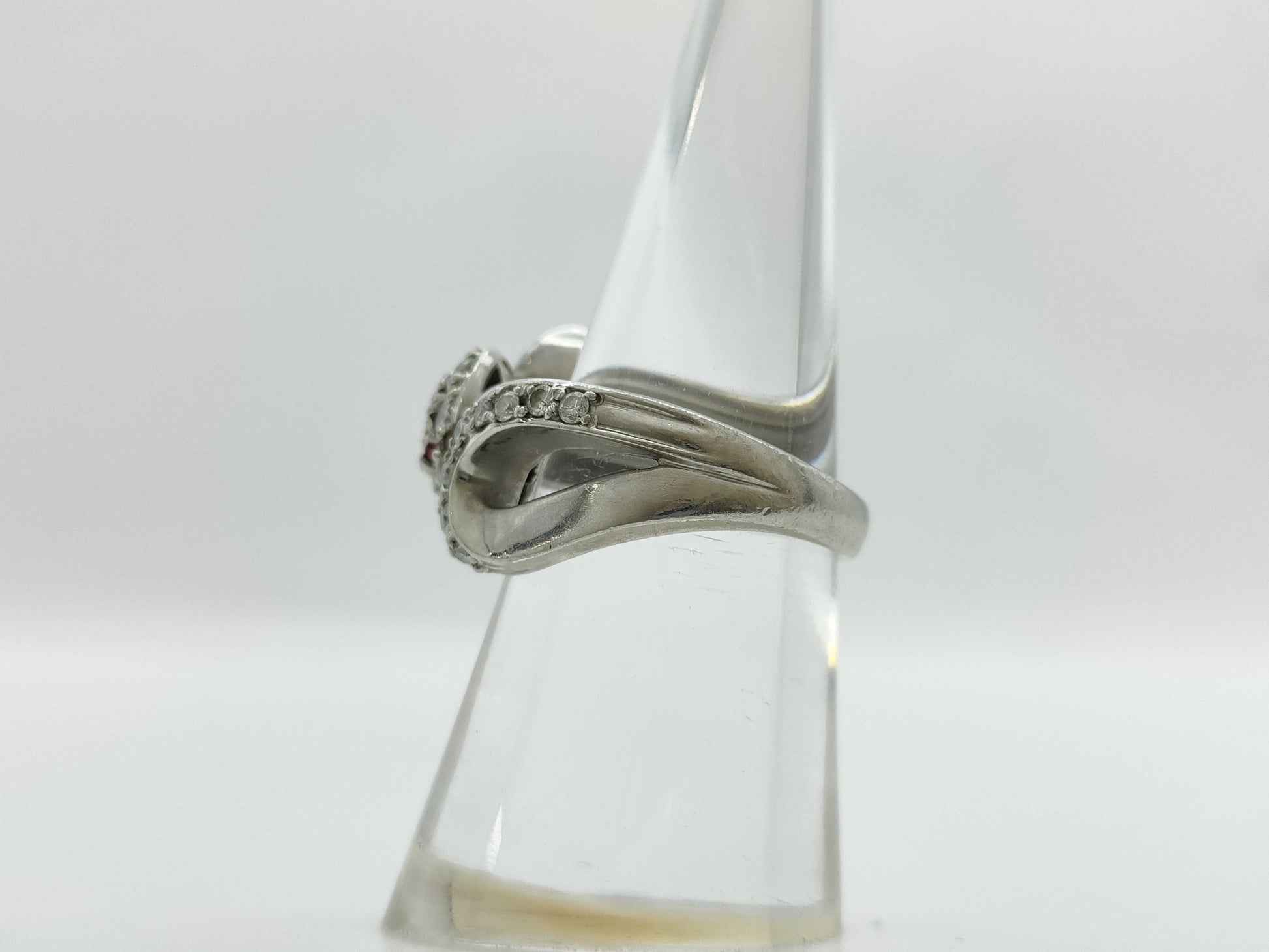 R0.42ct D0.69ct Pt900 11.5g Ring 
