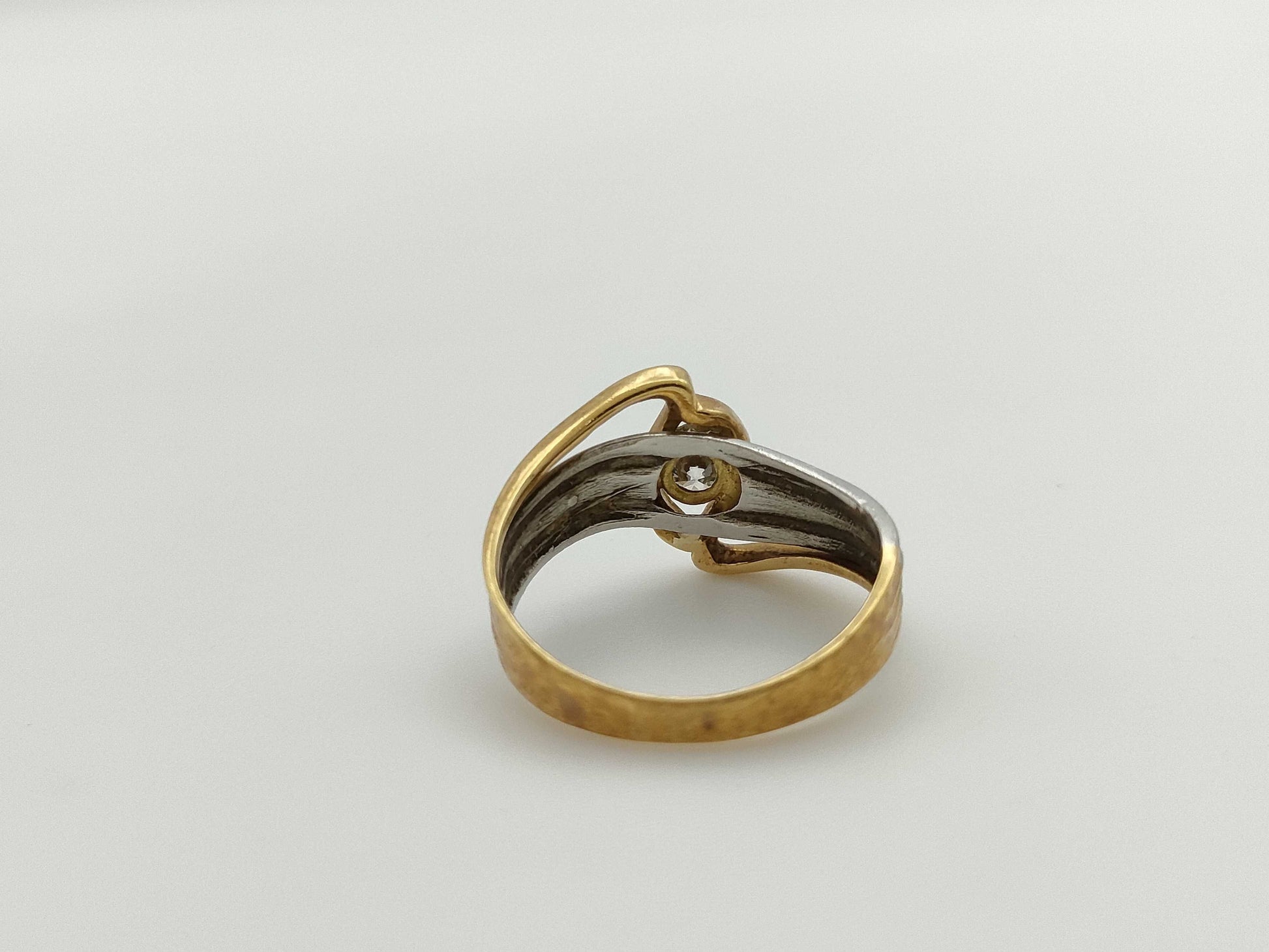 D0.23ct K18/Pt900 2.7g Ring 