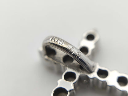Cross D0.3ct K18 0.7g Pendant Top 