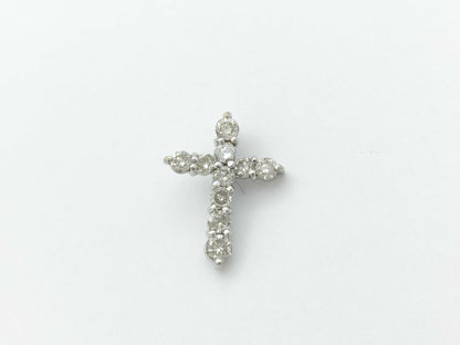 Cross D0.3ct K18 0.7g Pendant Top 