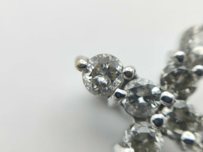 Cross D0.3ct K18 0.7g Pendant Top 