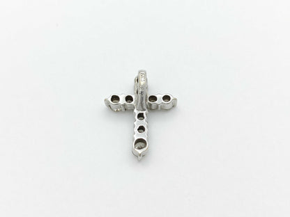 Cross D0.3ct K18 0.7g Pendant Top 