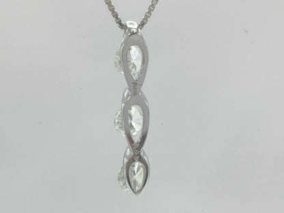 D0.50ct Pt900/850 3.5g Necklace 