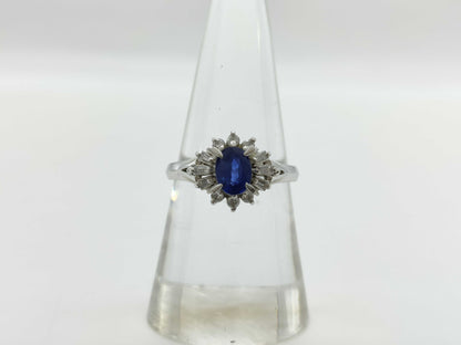 S 0.83ct D 0.23ct Pt900 4.9g Ring 