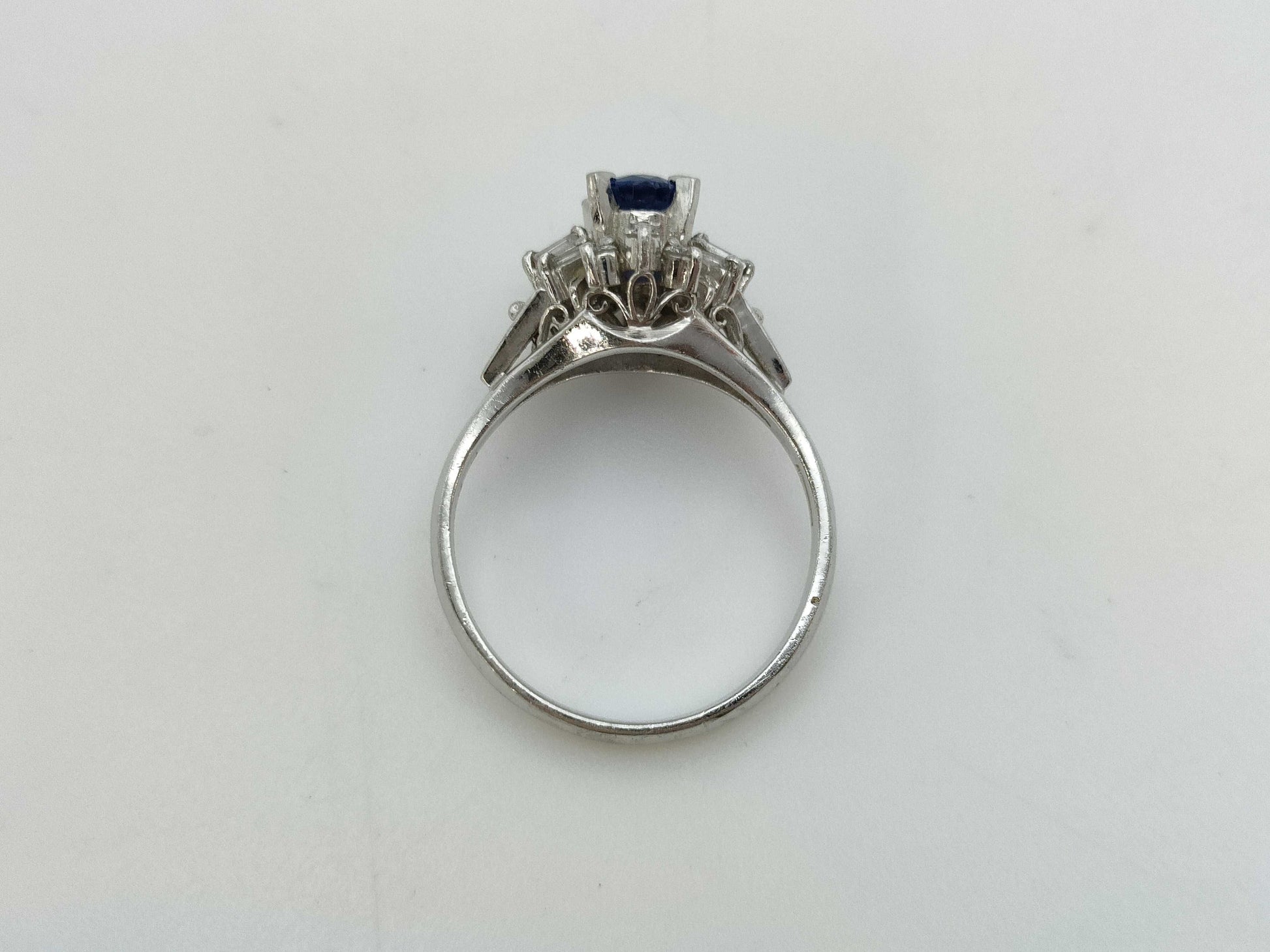S 0.83ct D 0.23ct Pt900 4.9g Ring 