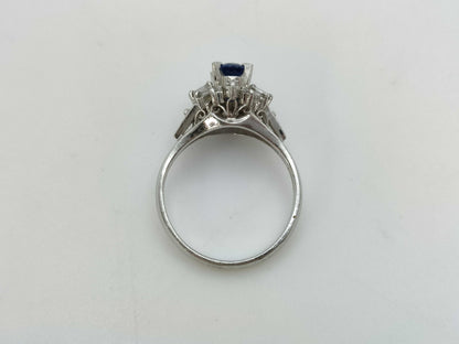 S 0.83ct D 0.23ct Pt900 4.9g Ring 