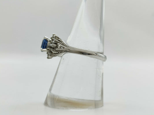S 0.83ct D 0.23ct Pt900 4.9g Ring 