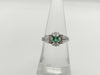 Colored Stone, Transparent Stone, Pt900, 4.2g Ring 
