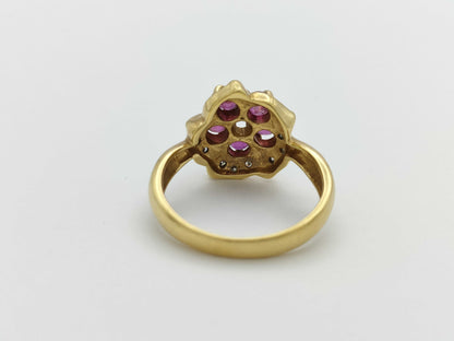R0.73ct D0.20ct K18 4.9g Ring 