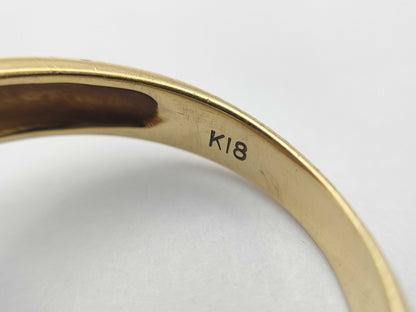 R0.73ct D0.20ct K18 4.9g Ring 