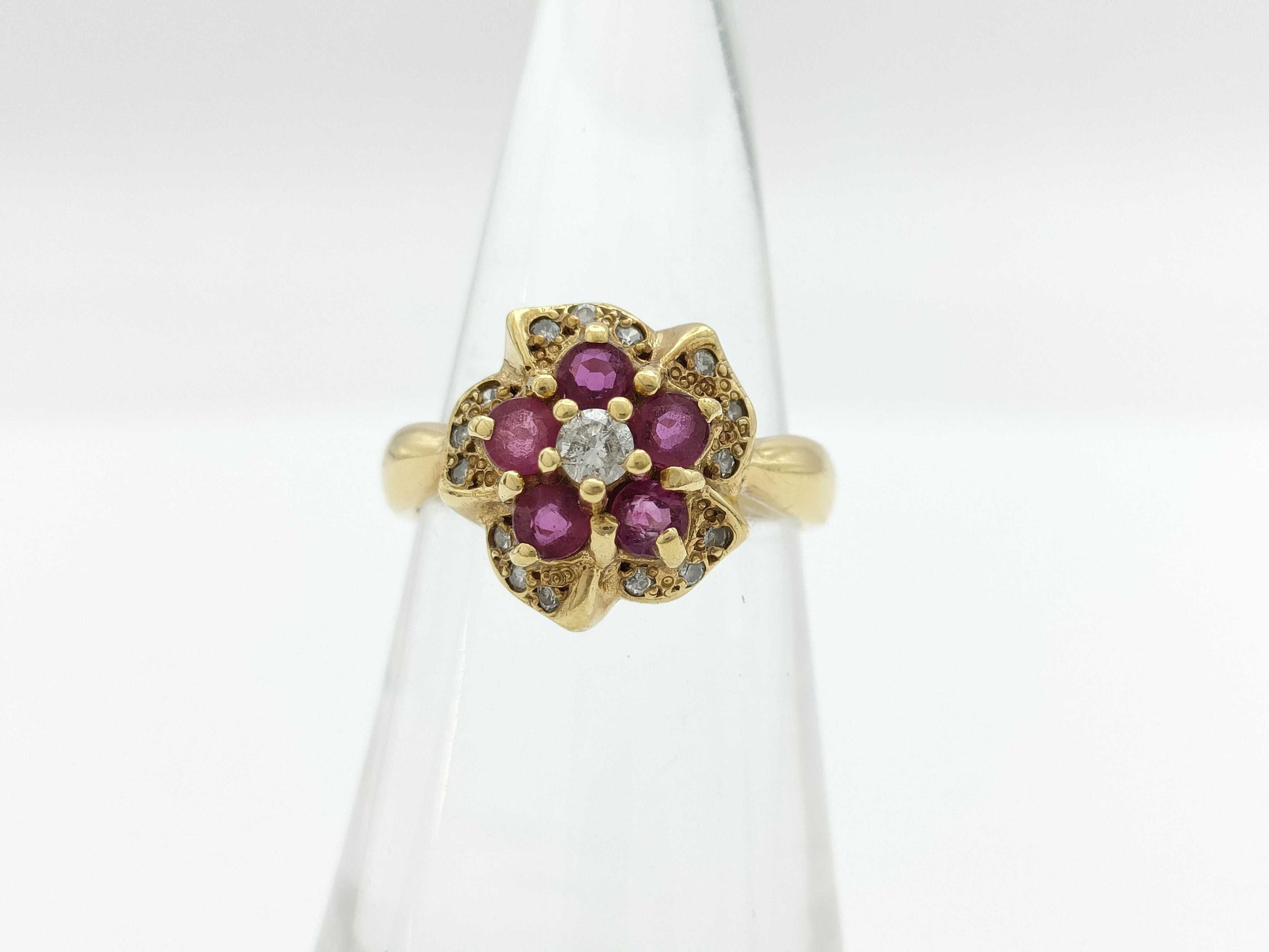 R0.73ct D0.20ct K18 4.9g Ring 