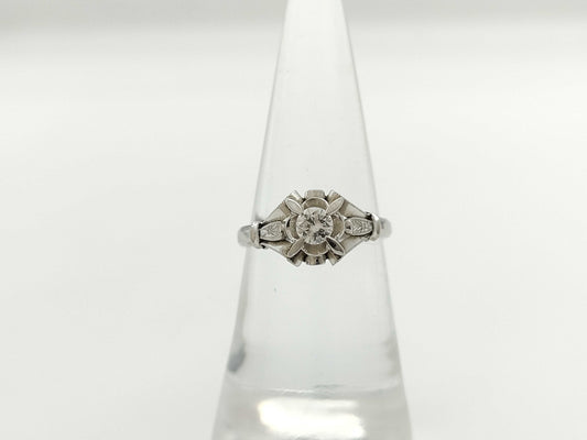D0.20ct Pt900 3.8g Ring 