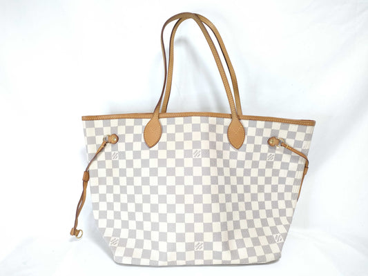LOUIS VUITTON RFID Unverifiable SA4101 Damier Azur LOUIS VUITTON Neverfull Tote Bag