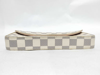 LOUIS VUITTON RFID Unverifiable Damier Azur LOUIS VUITTON Felicie Shoulder Bag