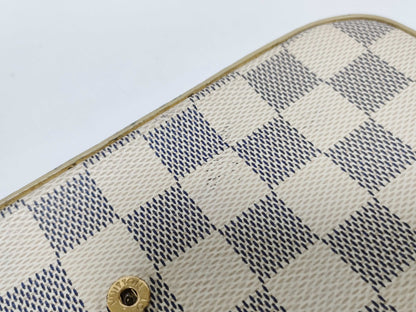 LOUIS VUITTON RFID Unverifiable Damier Azur LOUIS VUITTON Felicie Shoulder Bag