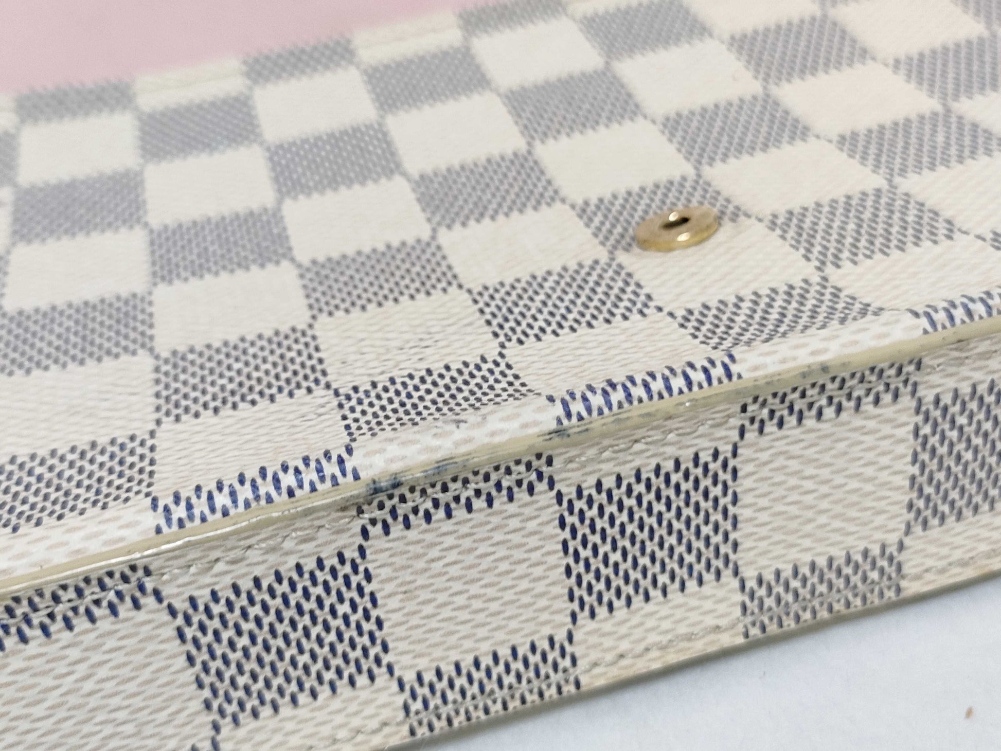 LOUIS VUITTON RFID Unverifiable Damier Azur LOUIS VUITTON Felicie Shoulder Bag