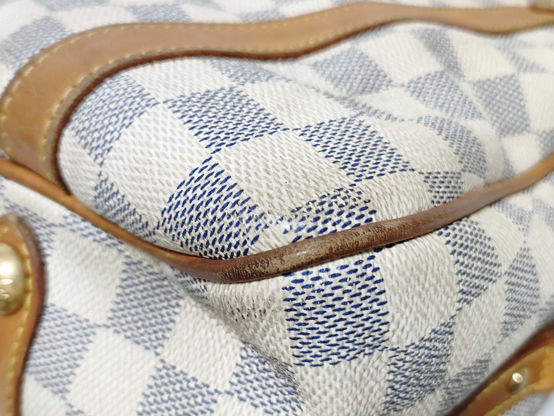 LOUIS VUITTON RFID Unverified VI4099 Damier Azur Stresa Tote Bag