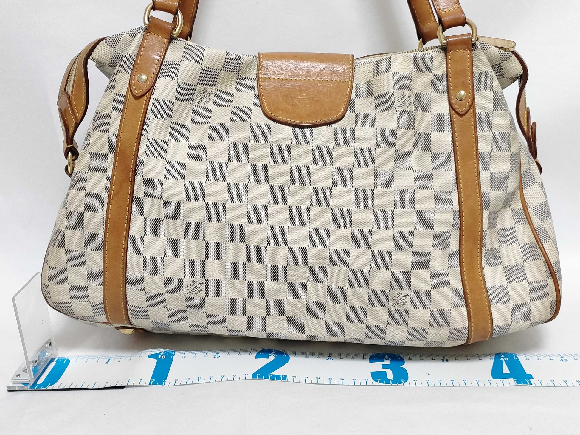 LOUIS VUITTON RFID Unverified VI4099 Damier Azur Stresa Tote Bag