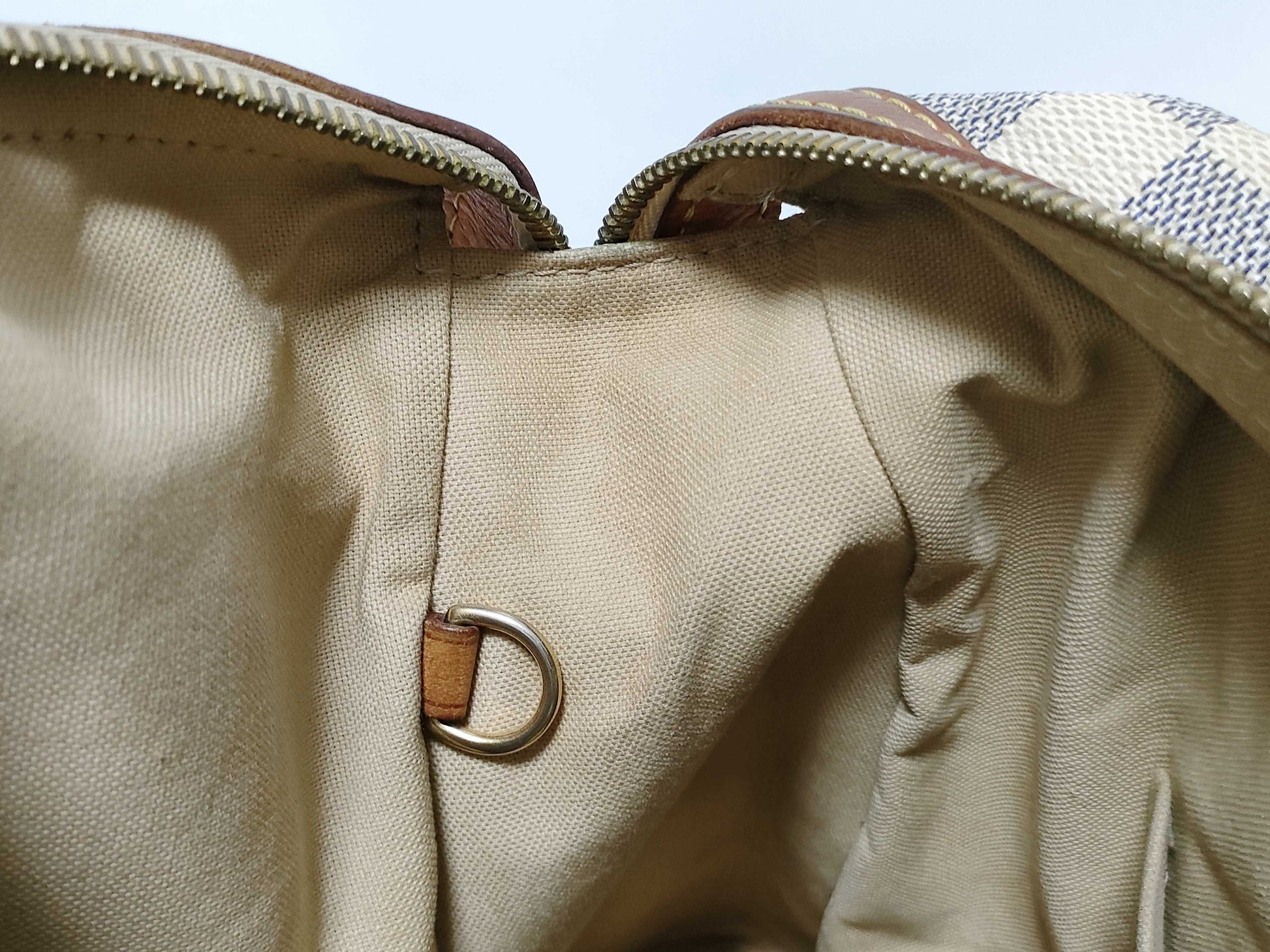 LOUIS VUITTON RFID Unverified VI4099 Damier Azur Stresa Tote Bag