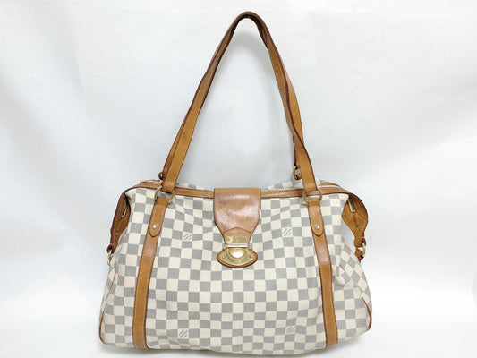LOUIS VUITTON RFID Unverified VI4099 Damier Azur Stresa Tote Bag