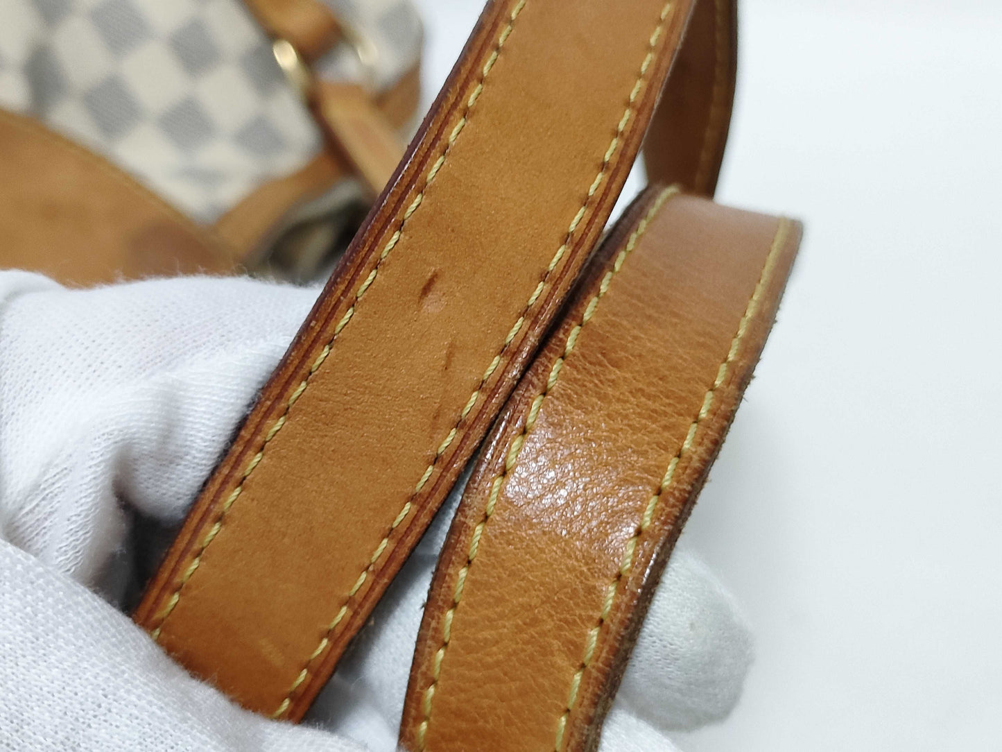 LOUIS VUITTON RFID Unverified VI4099 Damier Azur Stresa Tote Bag