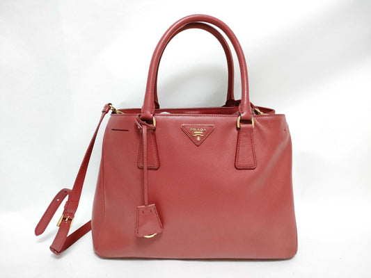 PRADA PRADA Tote Red Tote Bag