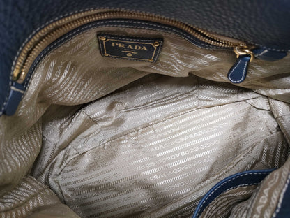 PRADA PRADA Tote Dark blue handbag