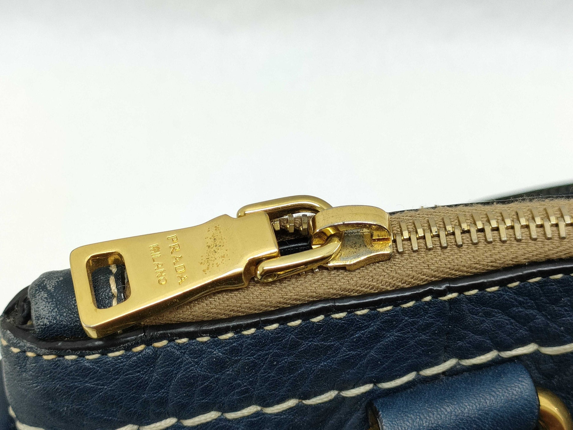 PRADA PRADA Tote Dark blue handbag
