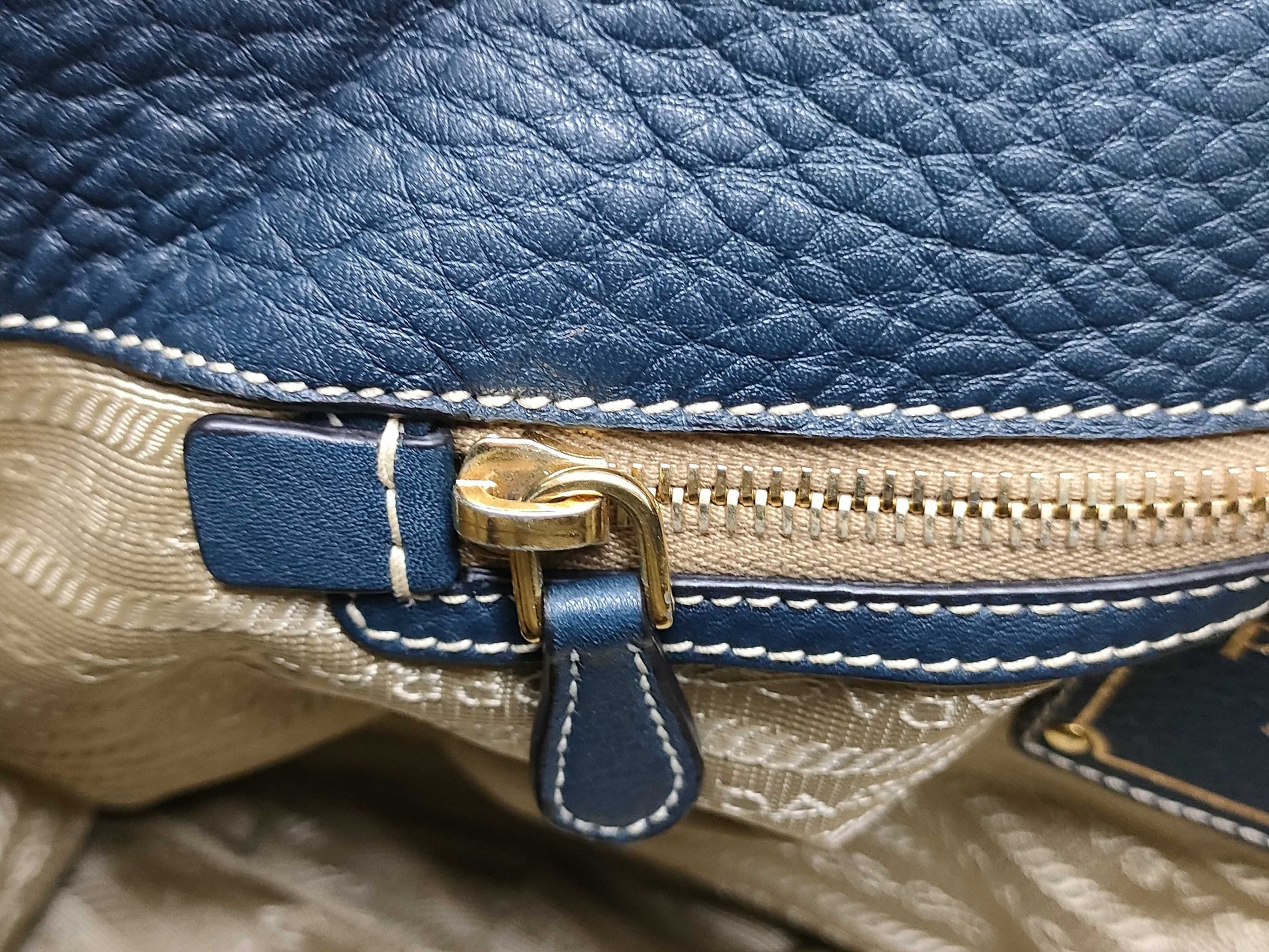 PRADA PRADA Tote Dark blue handbag
