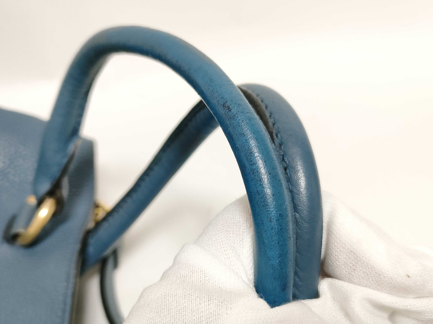PRADA PRADA Tote Blue Handbag