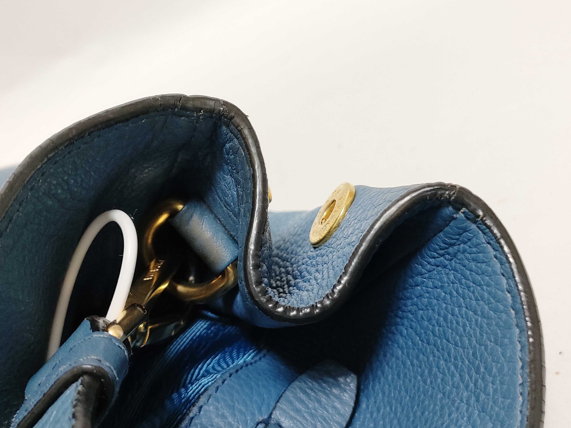 PRADA PRADA Tote Blue Handbag