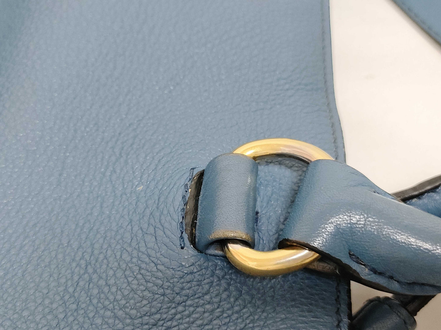 PRADA PRADA Tote Blue Handbag