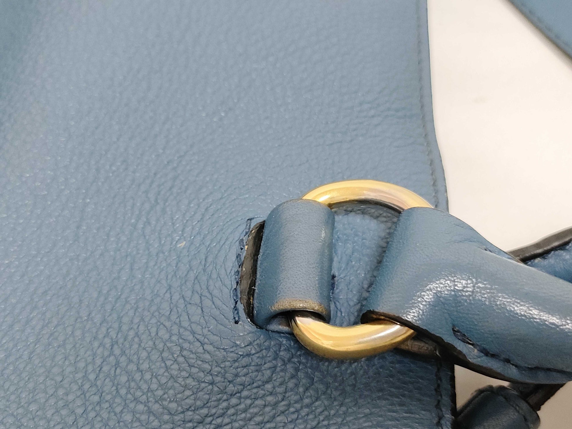 PRADA PRADA Tote Blue Handbag