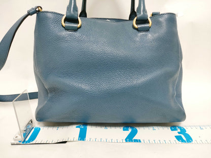 PRADA PRADA Tote Blue Handbag