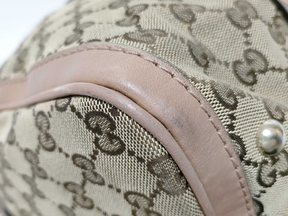 GUCCI GG Canvas GUCCI Boston Pink Handbag