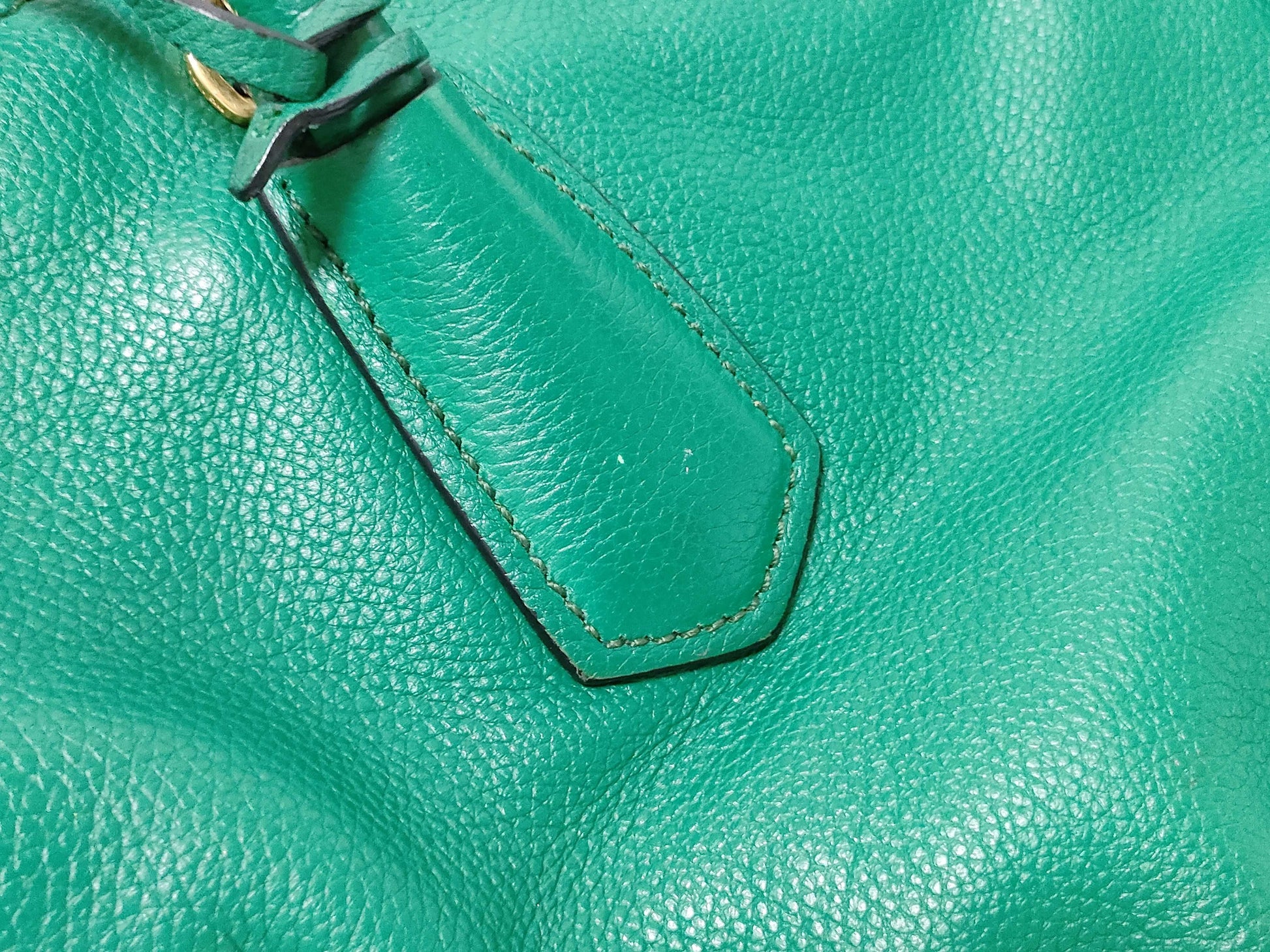 PRADA PRADA Tote Green Tote Bag