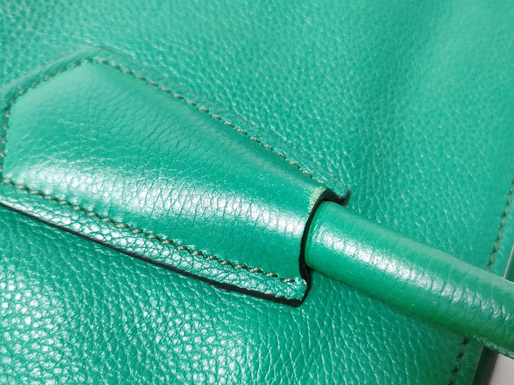 PRADA PRADA Tote Green Tote Bag
