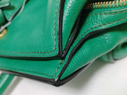 PRADA PRADA Tote Green Tote Bag