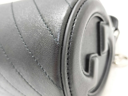 GUCCI Blondie Mini Shoulder Bag in Black Calfskin 760170 Shoulder Bag