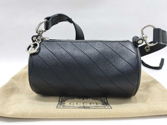 GUCCI Blondie Mini Shoulder Bag in Black Calfskin 760170 Shoulder Bag