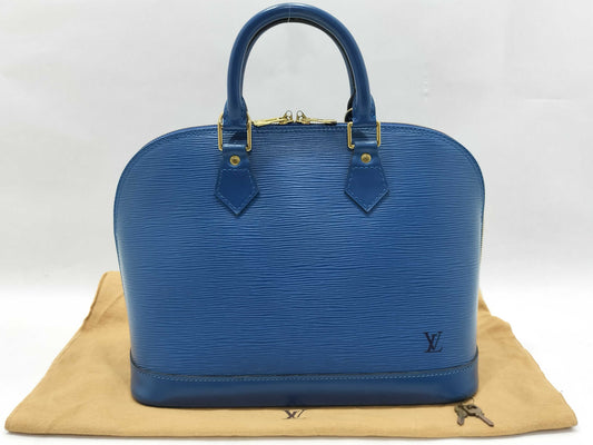 LOUIS VUITTON M40620 Epi Alma Epi Navy M40620 Handbag