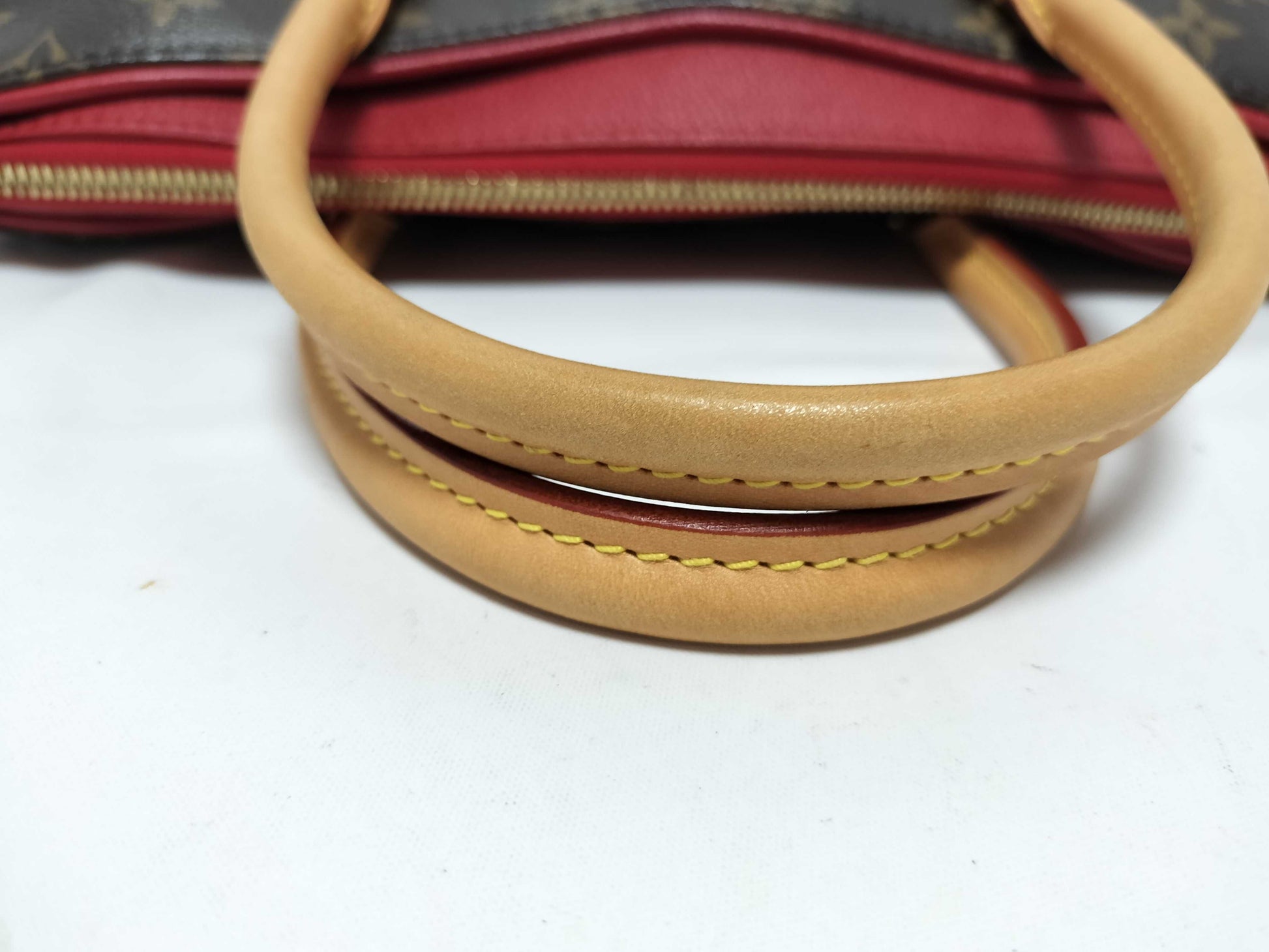 LOUIS VUITTON Monogram 2-Way Handbag with Stitching, Pallas Handbag