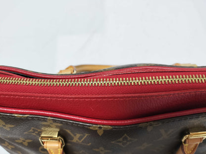 LOUIS VUITTON Monogram 2-Way Handbag with Stitching, Pallas Handbag